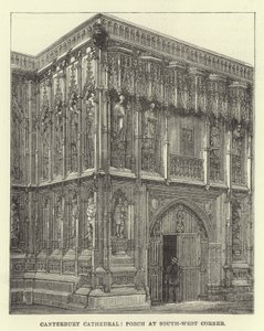 Catedral de Canterbury, pórtico en la esquina suroeste de English School