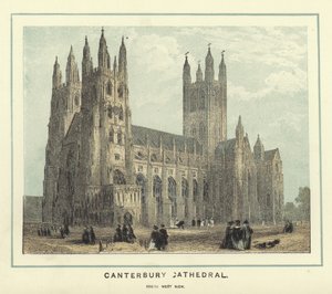 Catedral de Canterbury, vista suroeste de English School