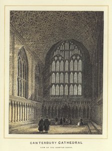 Catedral de Canterbury, vista de la sala capitular de English School