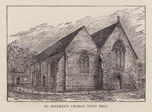 Canterbury: Iglesia de Santa Mildred, West End