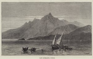 Cabo Kormakiti, Chipre (grabado)