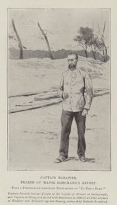 Capitán Baratier, Portador del Informe del Mayor Marchand (litografía) de English School