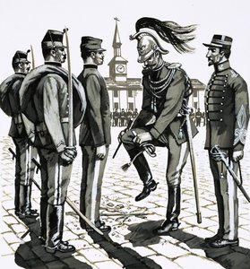 El capitán Dreyfus es marcado como traidor y enviado a la Isla del Diablo