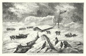 Expedición del Capitán Phipps atacada por una tormenta de English School