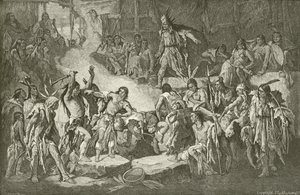 El Capitán Smith salvado por Pocahontas de English School