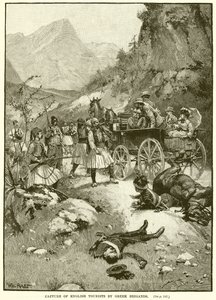 Captura de turistas ingleses por bandidos griegos de English School