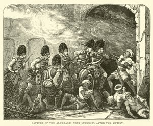 Captura del Alumbagh, cerca de Lucknow, después del motín