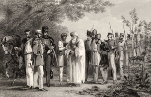 Captura del Rey de Delhi por el Capitán Hodson, de 