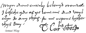 Cardenal Wolsey