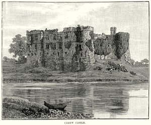 Castillo de Carew (grabado) de English School