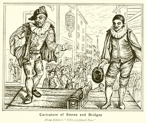 Caricatura de Sterne y Bridges de English School