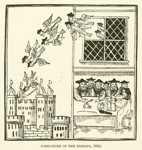 Caricatura de los obispos, 1642 de English School
