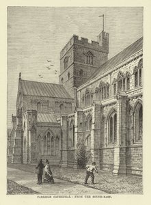 Catedral de Carlisle, desde el sureste de English School