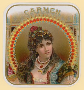 Carmen, etiqueta de cigarro de English School