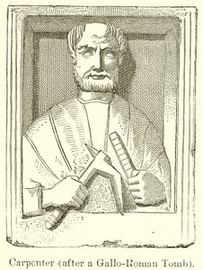 Carpintero (después de una Tumba Galo-Romana) de English School