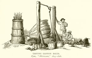 Fundición de bolas de cañón