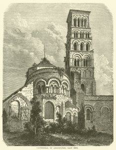 Catedral de Angulema, extremo este (grabado)