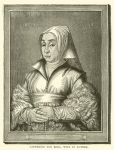 Catalina von Bora, Esposa de Lutero (grabado) de English School