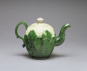 Tetera de coliflor, de Burlem, Staffordshire, c.1759-66