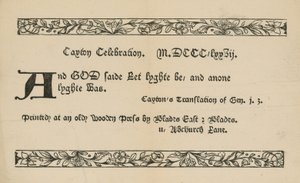Celebración de Caxton de English School