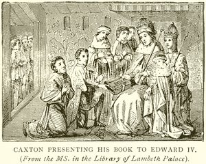 Caxton Presentando su Libro a Eduardo IV de English School
