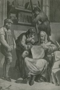 Caxton examina su primera prueba de English School