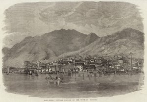 Parte central de la ciudad de Victoria en Hong Kong de English School