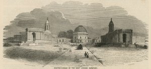 Avenida central del Cementerio del Oeste de Londres