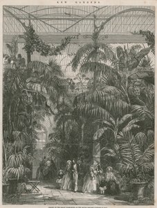 Centro de la Gran Casa de las Palmas en los Jardines Botánicos Reales de Kew de English School