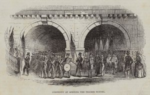 Ceremonia de apertura del túnel del Támesis, 1843