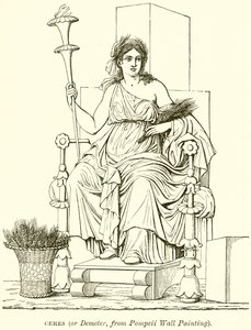 Ceres (o Deméter, de la pintura mural de Pompeya) de English School