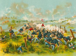 Carga de las tropas americanas en la colina de San Juan, 1 de julio de 1898