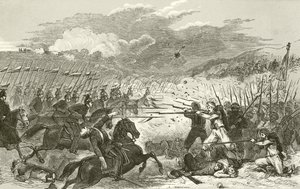 Carga de lanceros prusianos en Weissenburg