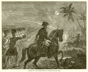 Carga de los montañeses en Seringapatam, 1792