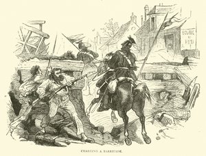 Asalto a una barricada, octubre 1870 de English School