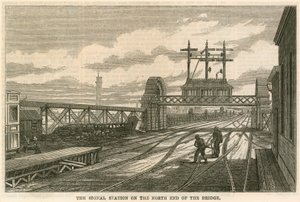 Estación de Charing Cross, Londres: La Estación de Señales en el extremo norte del puente de English School