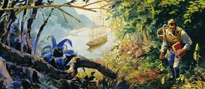 Charles Darwin estaba a bordo del HMS Beagle mientras navegaba para explorar la costa de América del Sur de English School