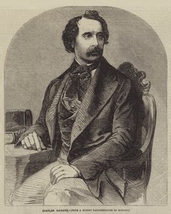 Charles Dickens (grabado) de English School