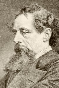 Charles Dickens (litografía) de English School