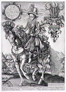 Carlos I como Príncipe de Gales a caballo, del 