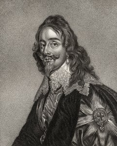 Carlos I, grabado por Bocquet, de 