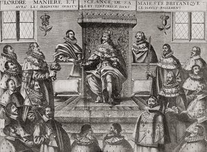 Carlos I en la Cámara de los Lores en 1648, de 