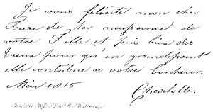 Charlotte, (Esposa de Fredk K de Wirtemberg)