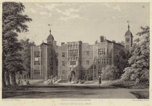 Casa Charlton, Kent (grabado) de English School
