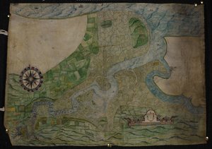 Gráfico del curso del río Medway desde Rochester hasta The Nore