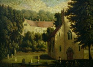 Casa y Iglesia de Chawton, 1809 de English School
