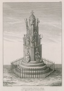Cruz de Cheapside como apareció en 1606