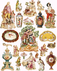 Porcelana de Chelsea de English School