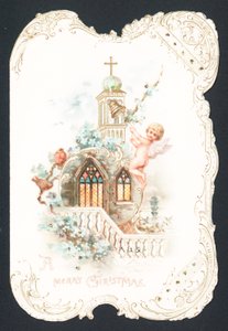 Querubín tocando la campana de la iglesia