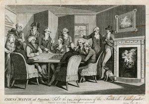 Partida de ajedrez en Parsloes, 23 de febrero de 1794, en presencia del embajador turco de English School